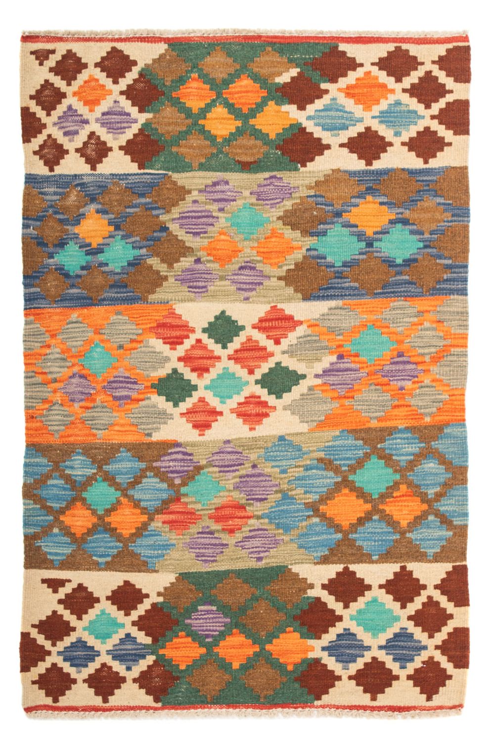 Kelim Rug - Splash - 125 x 80 cm - multicolored