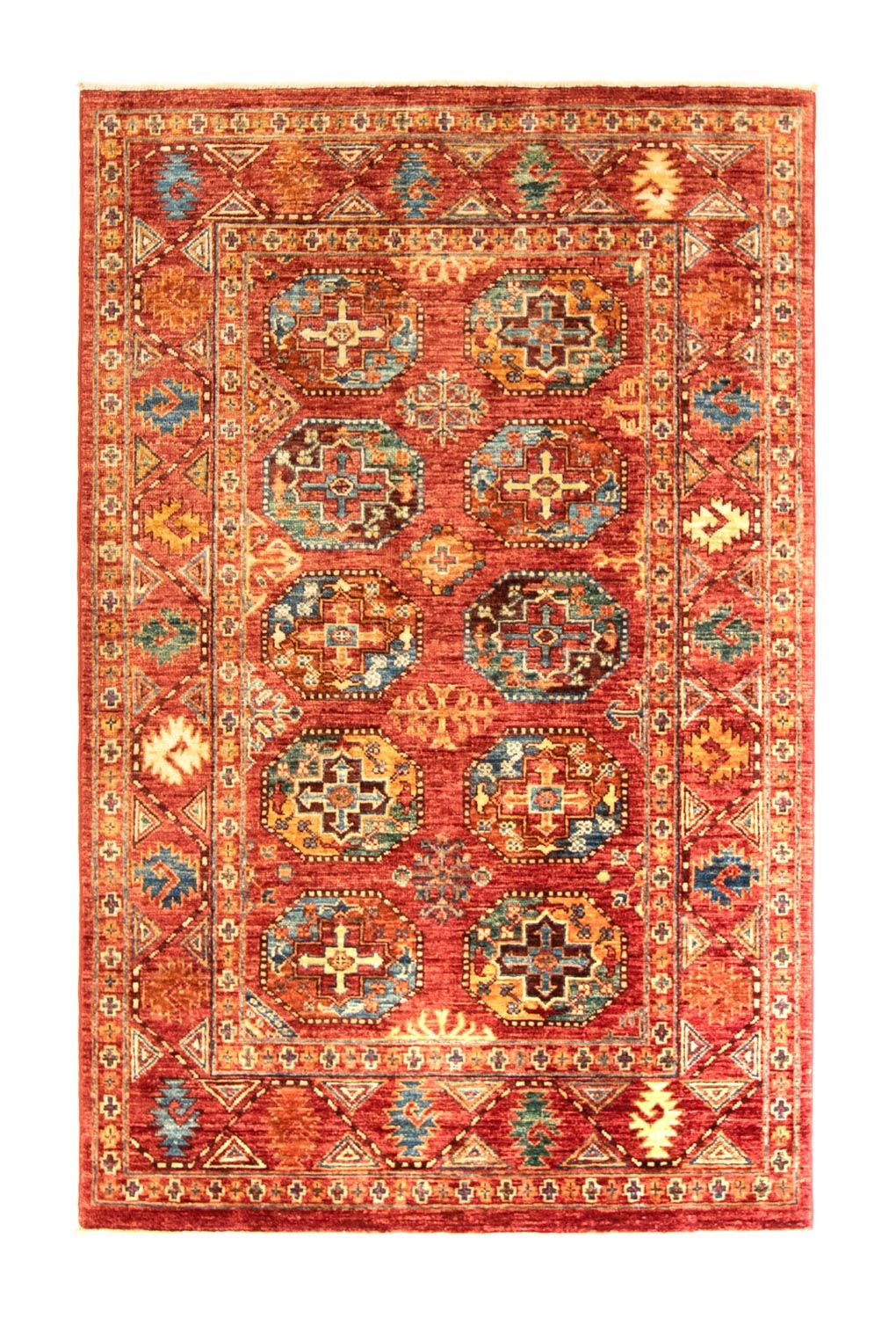 Afghan Rug - Filpa - 149 x 98 cm - red