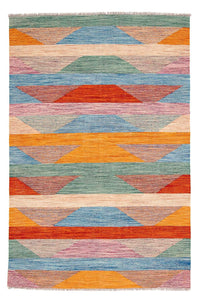 Kelim Rug - Splash - 244 x 159 cm - multicolored