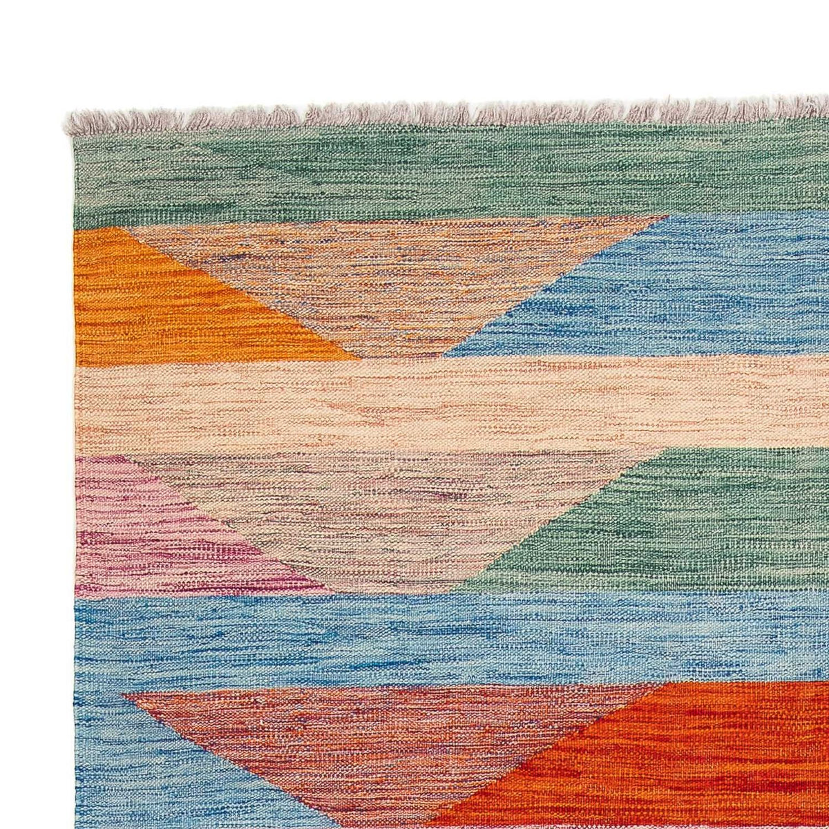 Kelim Rug - Splash - 244 x 159 cm - multicolored