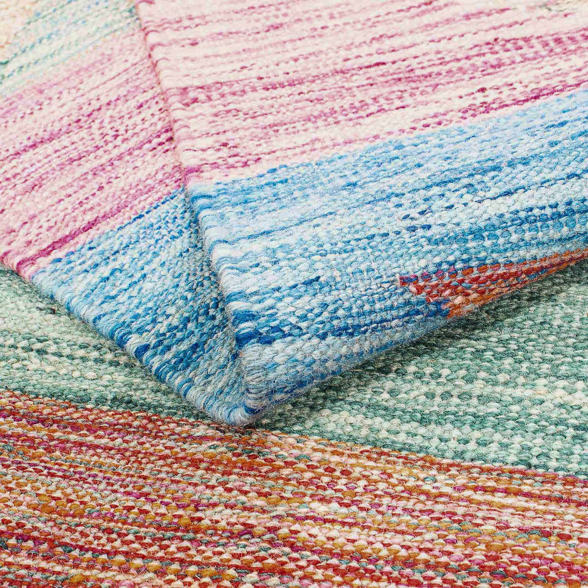 Kelim Rug - Splash - 244 x 159 cm - multicolored