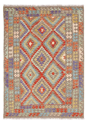 Kelim Rug - Splash - 205 x 156 cm - multicolored
