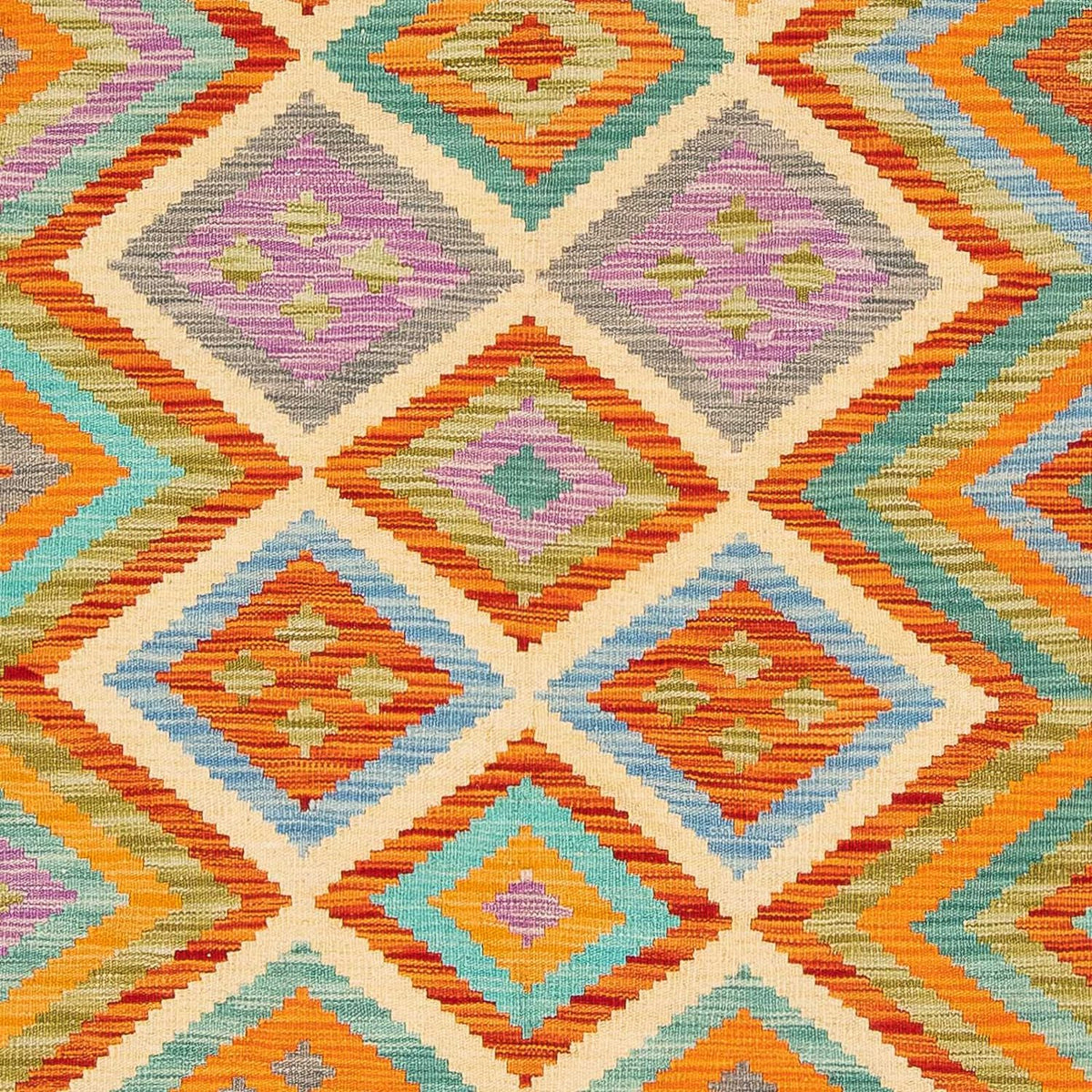 Kelim Rug - Splash - 246 x 185 cm - multicolored