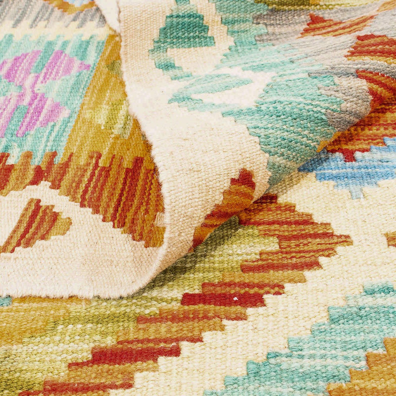 Kelim Rug - Splash - 246 x 185 cm - multicolored