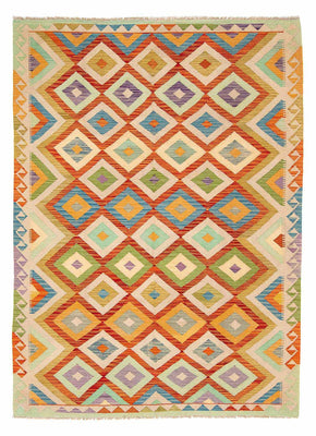 Kelim Rug - Splash - 241 x 171 cm - multicolored