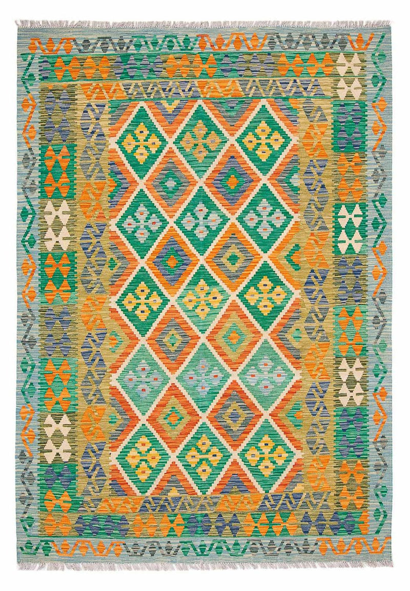 Kelim Rug - Splash - 245 x 185 cm - multicolored