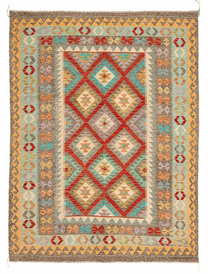 Kelim Rug - Splash - 239 x 174 cm - multicolored