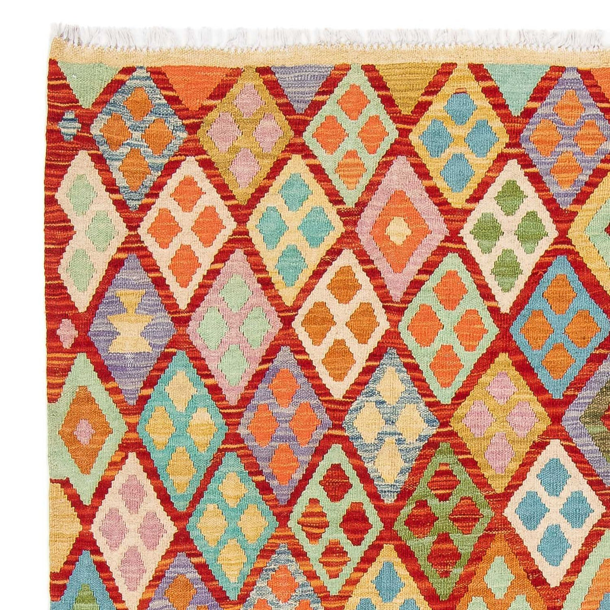 Kelim Rug - Splash - 188 x 169 cm - multicolored