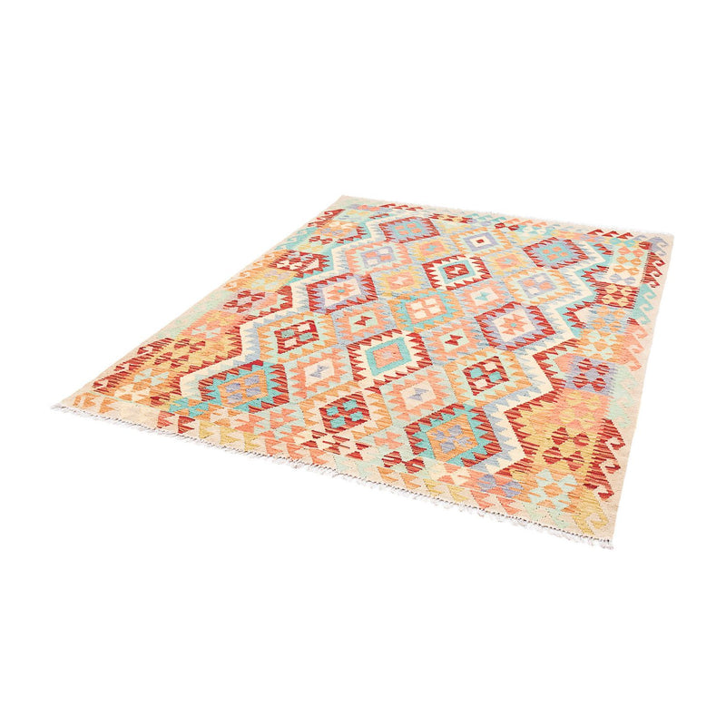 Kelim Rug - Splash - 193 x 158 cm - multicolored