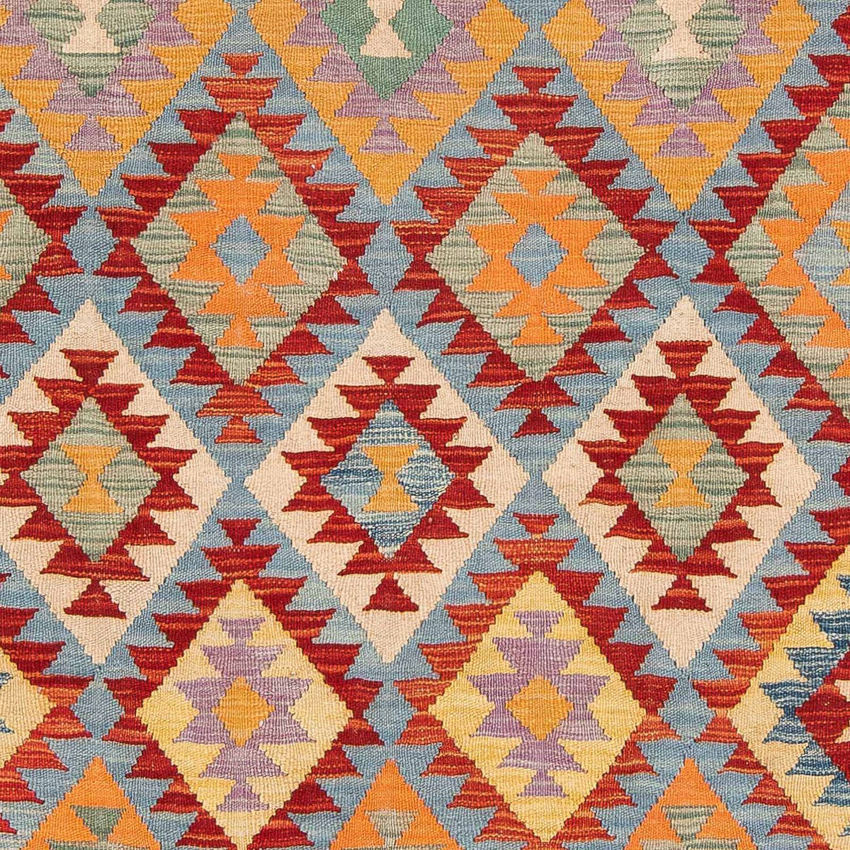 Kelim Rug - Splash - 194 x 152 cm - multicolored