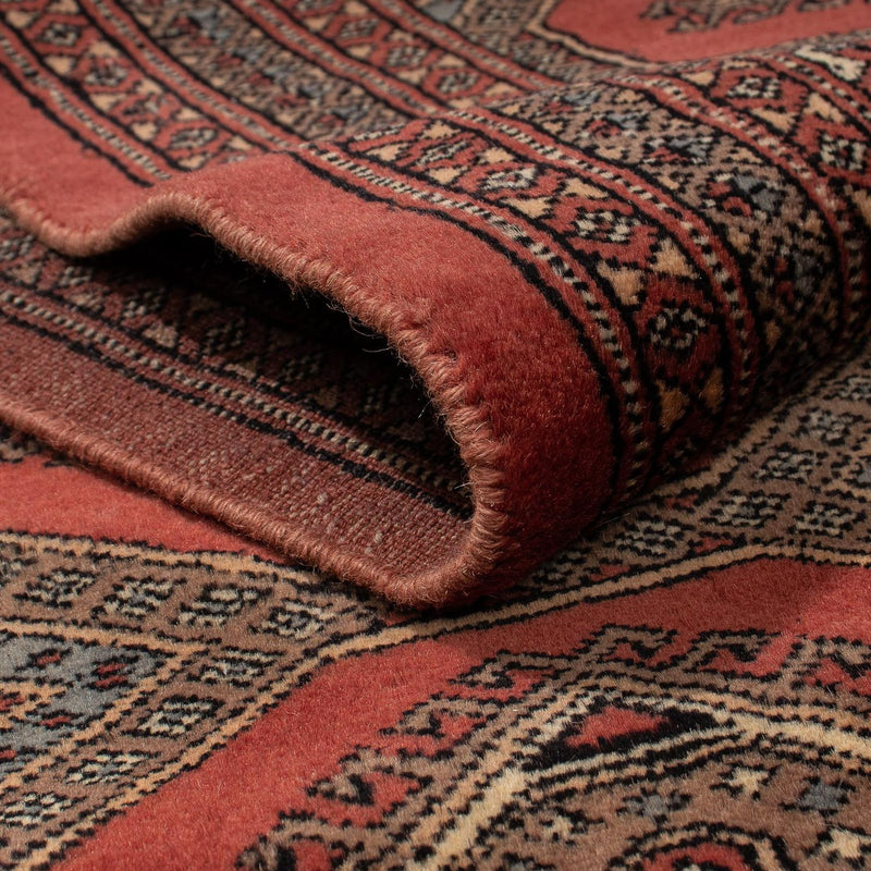Runner Afghan Rug - Bukhara - 400 x 63 cm - dark red