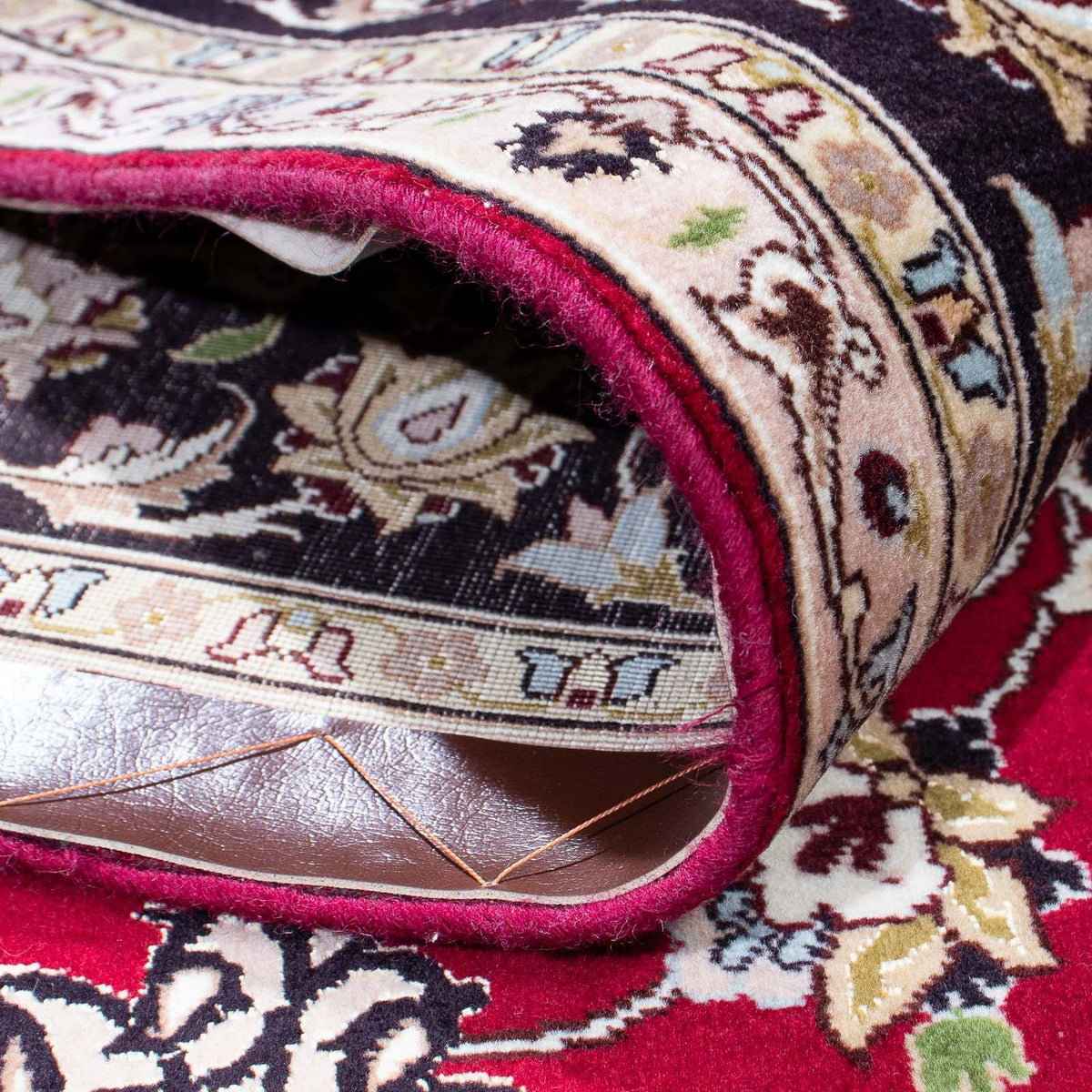 Perser Rug - Tabriz - Royal - 198 x 155 cm - dark red