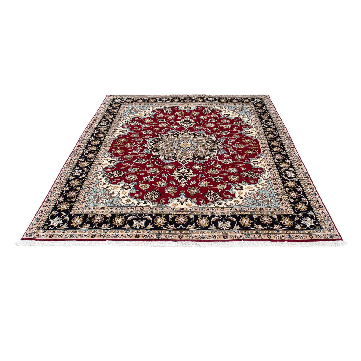 Perser Rug - Tabriz - Royal - 198 x 155 cm - dark red