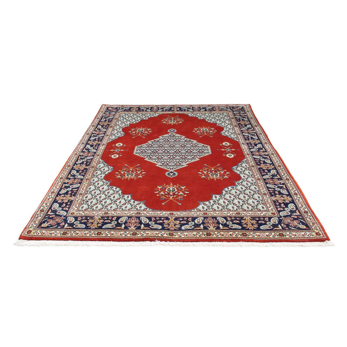 Perser Rug - Ghom - 243 x 179 cm - dark red