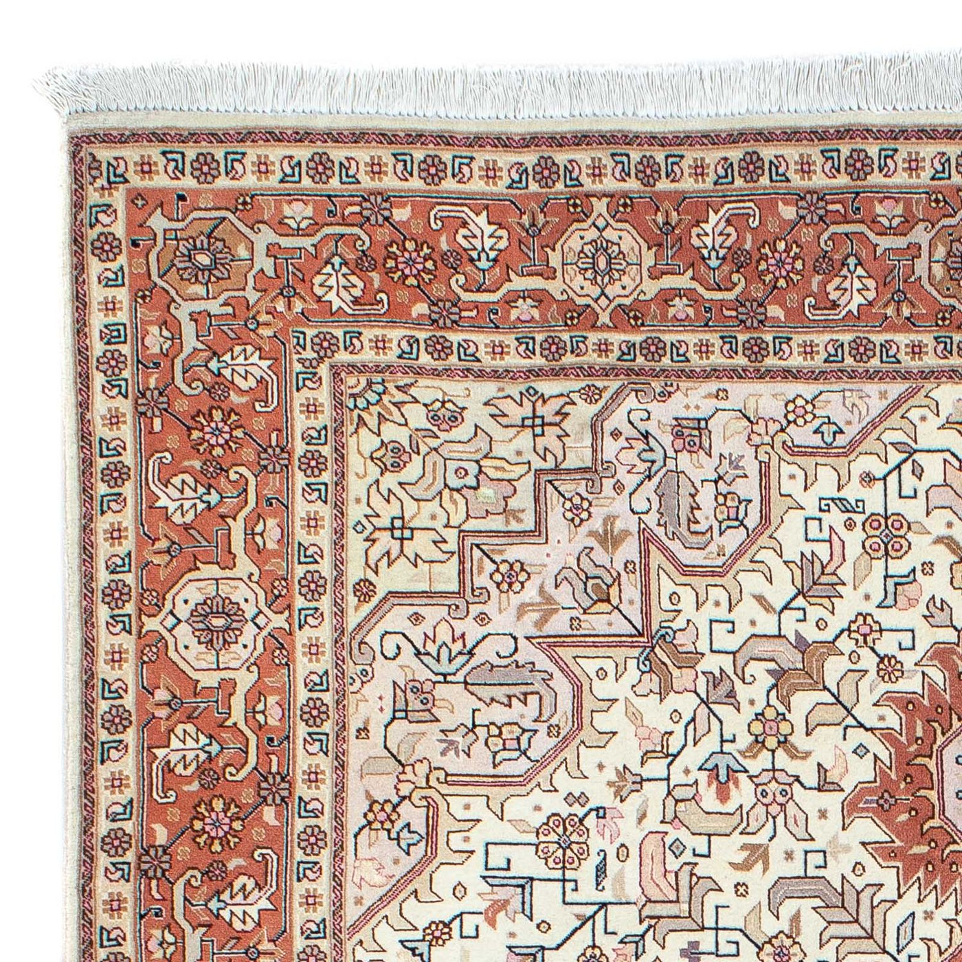 Tabriz - 50 Raj Rug 201x149cm - Persian Rugs