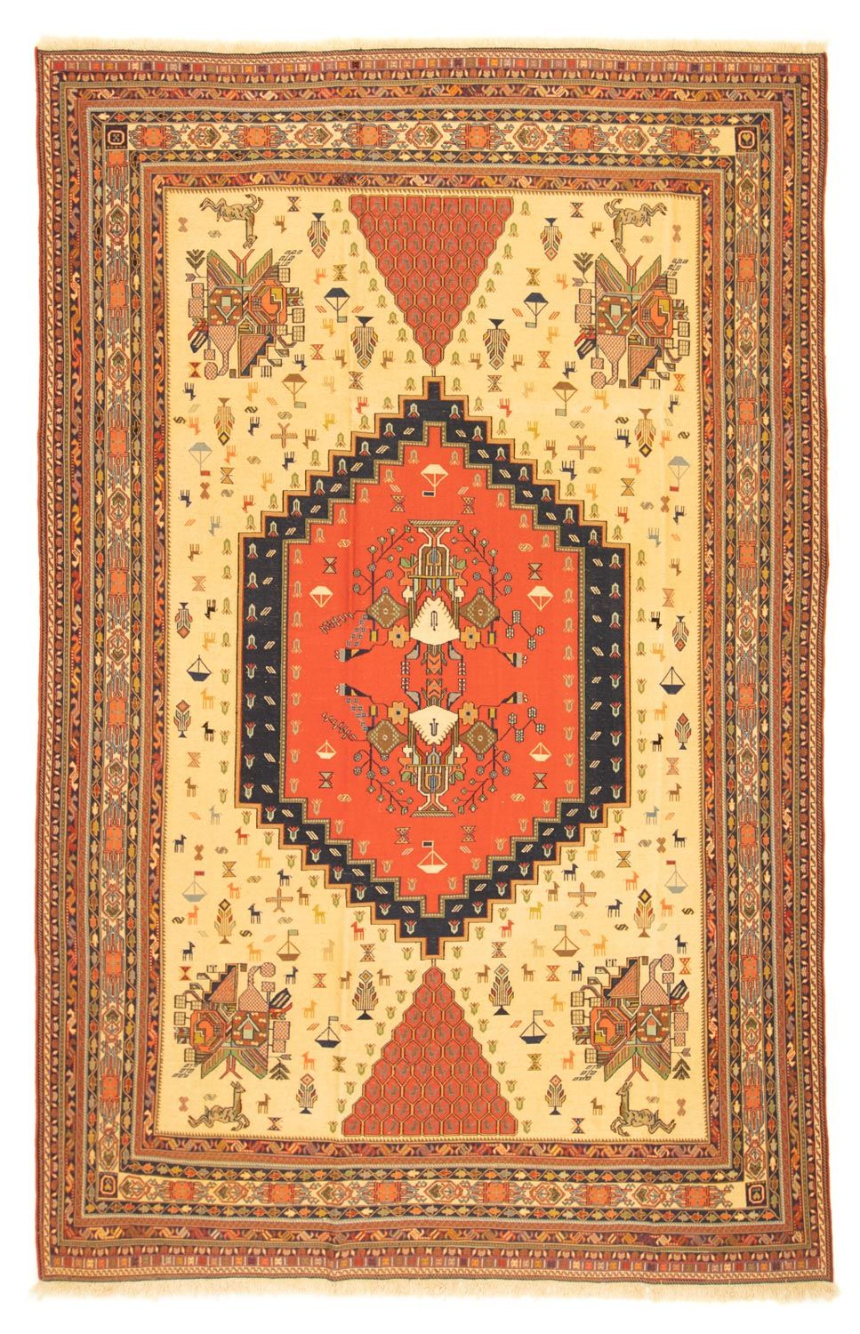 Perser Rug - Nomadic - 302 x 194 cm - gold