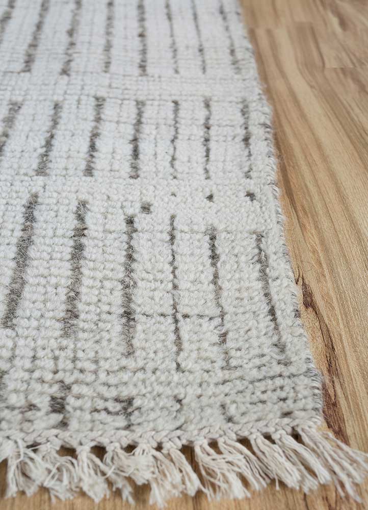 Wool Rug square  - 75 x 75 cm - cream