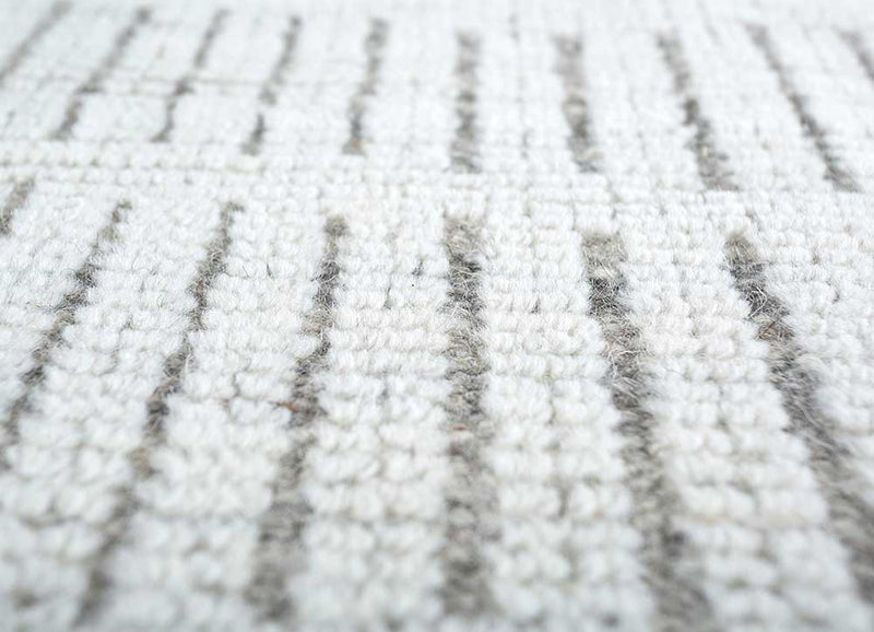 Wool Rug square  - 75 x 75 cm - cream