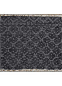 Viscose Rug square  - 75 x 75 cm - anthracite