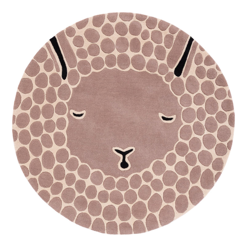 Fluffy Clouds Kids Rug Round