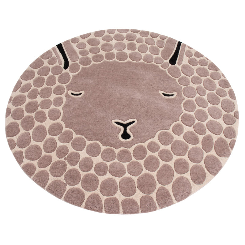 Fluffy Clouds Kids Rug Round