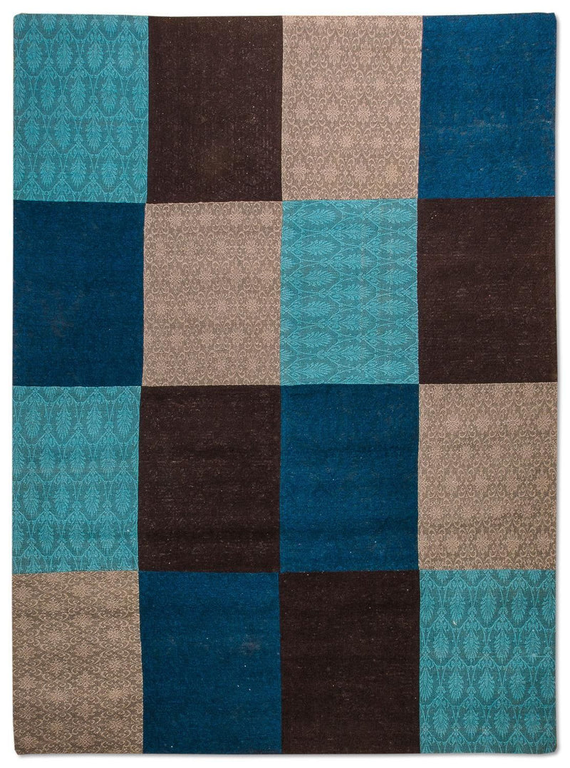 Patchwork Rug - 300 x 200 cm - turquoise