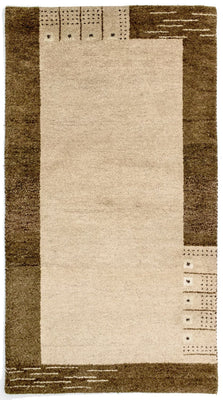 Gabbeh Rug - Indus - 165 x 90 cm - beige