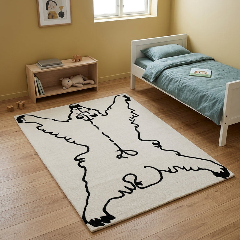 Bear Forest Path Kids Rug
