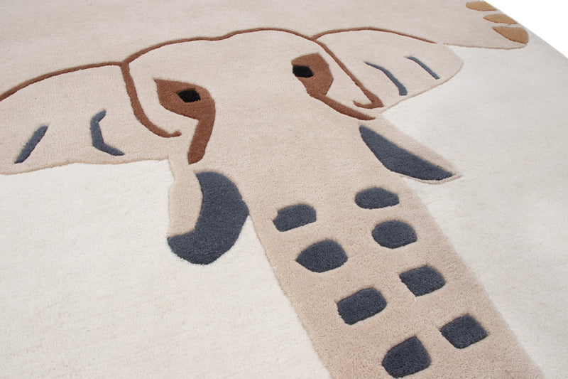 Children's Rug Elephant - Wool Rug