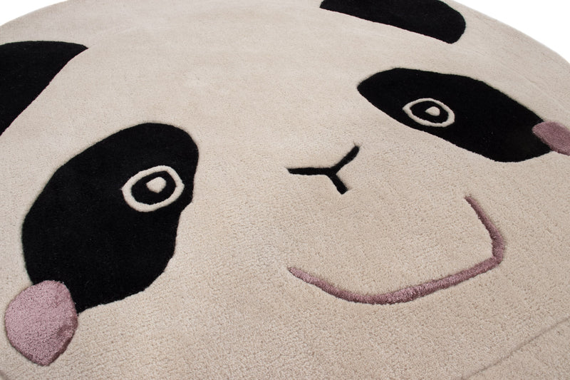 Panda Kids Rug Round