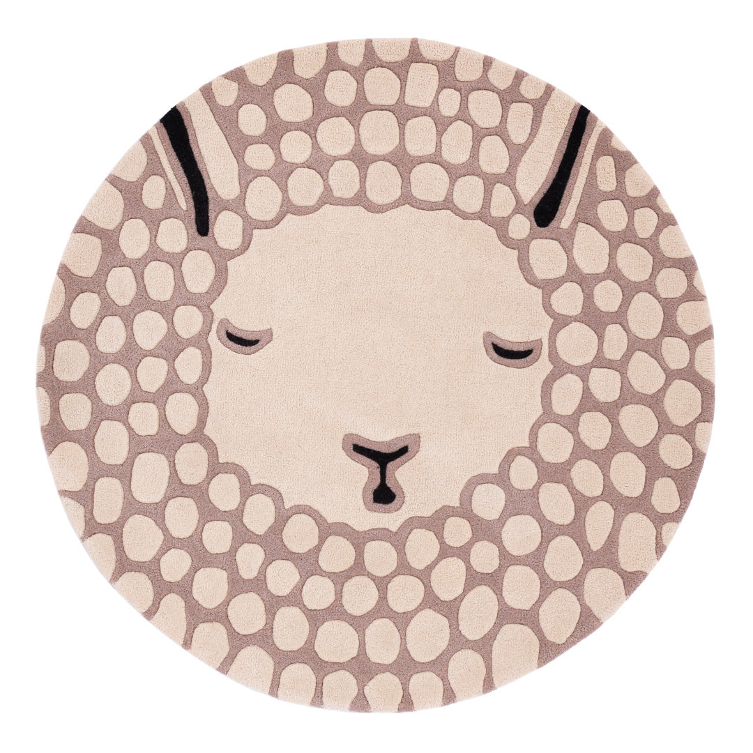 Fluffy Clouds Kids Rug Round