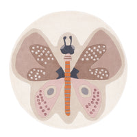 Butterfly Kids Rug Round – product image
