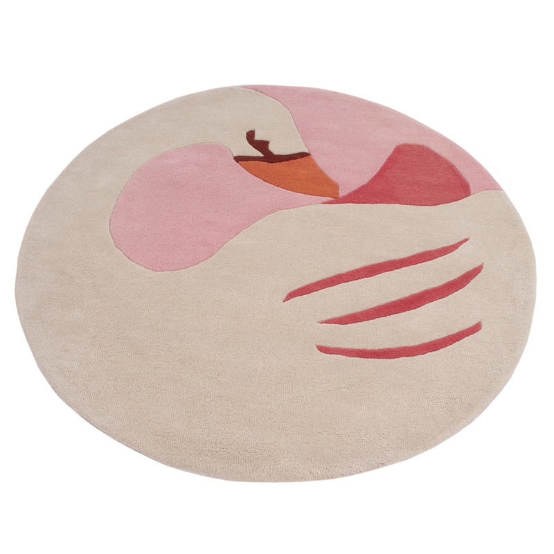 Swan Kids Rug Round