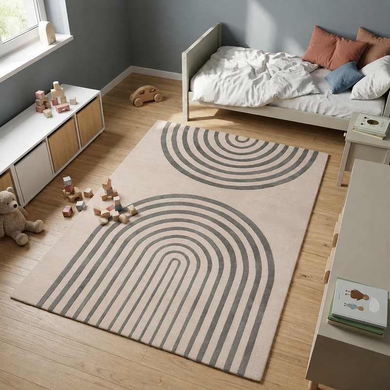 Rainbow Wool Rug